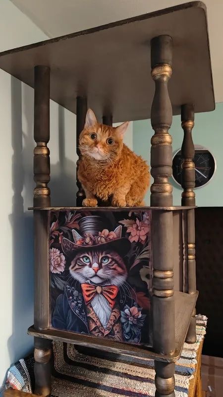 Декор мебели своими руками с использованием греты и принтов Уильяма Морриса для лоскутного шитья